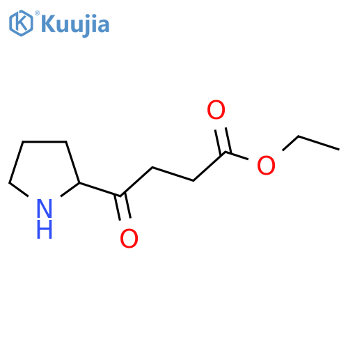 Ethyl 4-oxo-4-(pyrrolidin-2-yl)butanoate structure