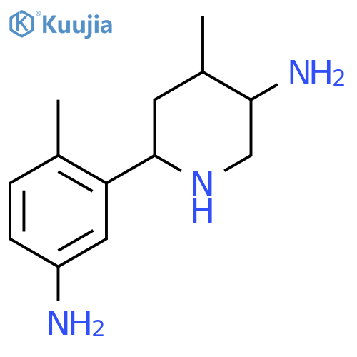 6-(5-amino-2-methylphenyl)-4-methylpiperidin-3-amine structure