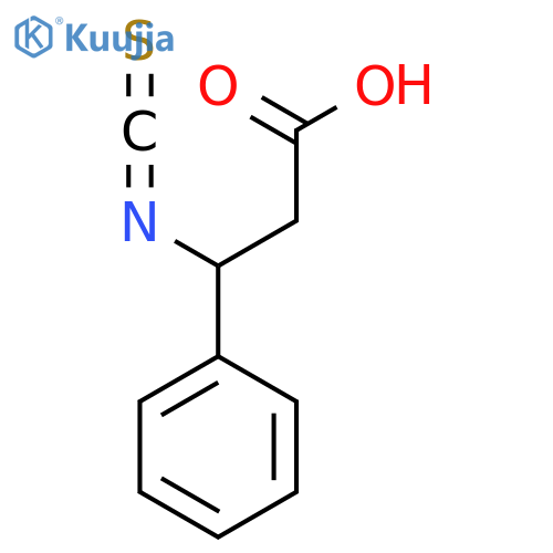 3-isothiocyanato-3-phenylpropanoic acid structure