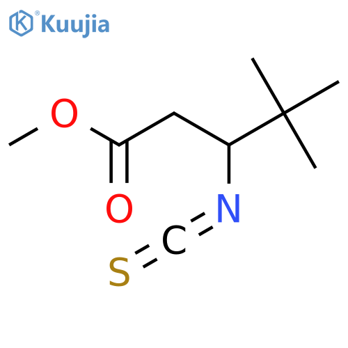 methyl 3-isothiocyanato-4,4-dimethylpentanoate structure