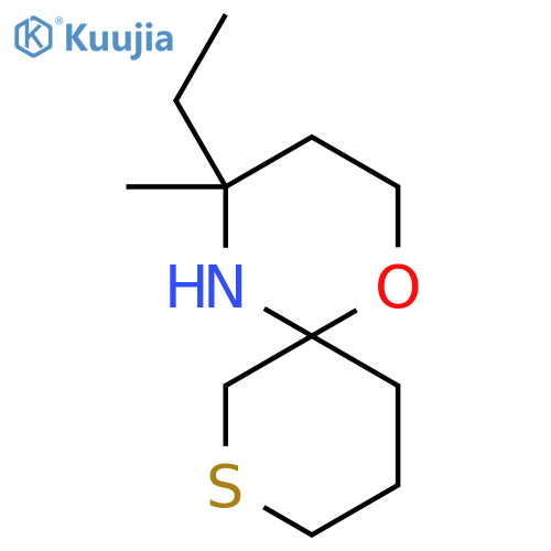 4-ethyl-4-methyl-1-oxa-8-thia-5-azaspiro5.5undecane structure