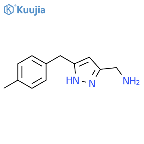 1H-Pyrazole-3-methanamine, 5-[(4-methylphenyl)methyl]- structure