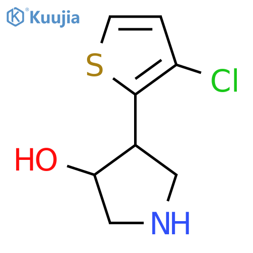 4-(3-chlorothiophen-2-yl)pyrrolidin-3-ol structure
