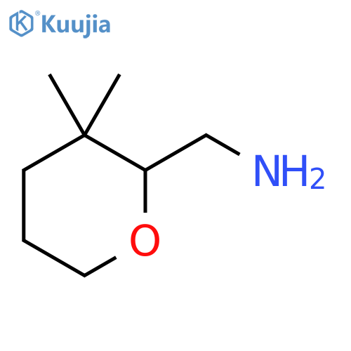 (3,3-Dimethyloxan-2-yl)methanamine structure