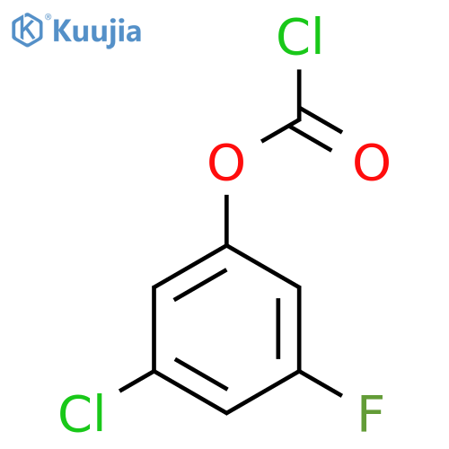 3-chloro-5-fluorophenyl chloroformate structure