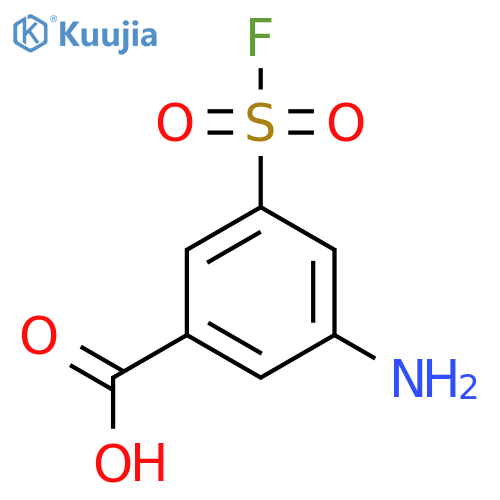 3-amino-5-(fluorosulfonyl)benzoic acid structure