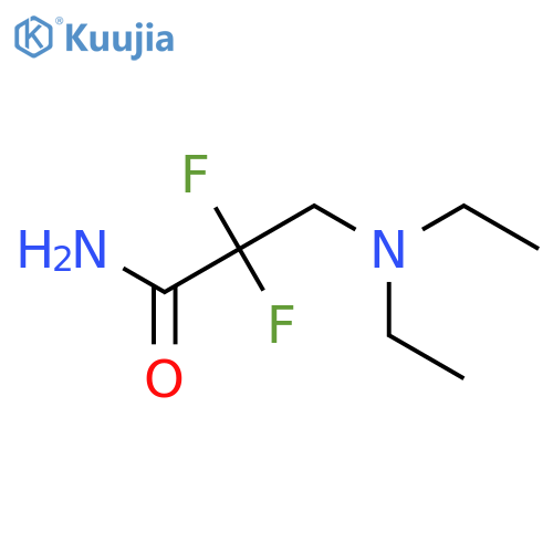 3-(diethylamino)-2,2-difluoropropanamide structure