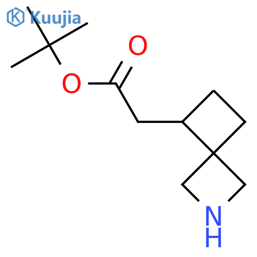 Tert-butyl 2-{2-azaspiro[3.3]heptan-5-yl}acetate structure