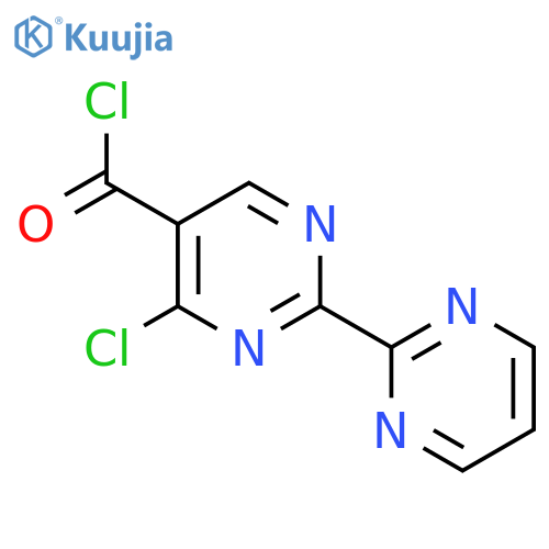 4-chloro-2-(pyrimidin-2-yl)pyrimidine-5-carbonyl chloride structure