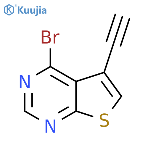 4-bromo-5-ethynylthieno2,3-dpyrimidine structure