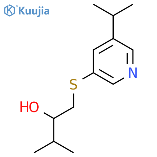3-methyl-1-{5-(propan-2-yl)pyridin-3-ylsulfanyl}butan-2-ol structure