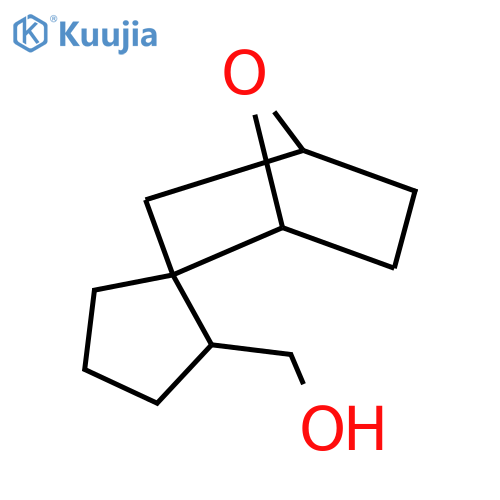 {7-oxaspirobicyclo2.2.1heptane-2,1'-cyclopentane-5'-yl}methanol structure