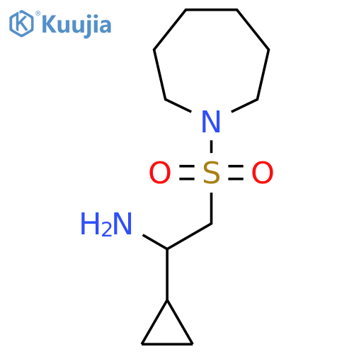 2-(Azepane-1-sulfonyl)-1-cyclopropylethan-1-amine structure
