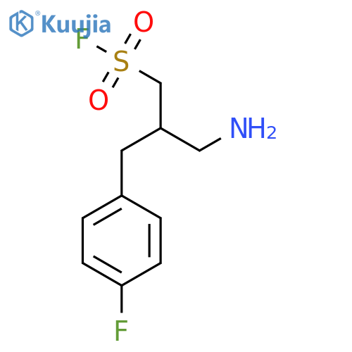 3-amino-2-(4-fluorophenyl)methylpropane-1-sulfonyl fluoride structure