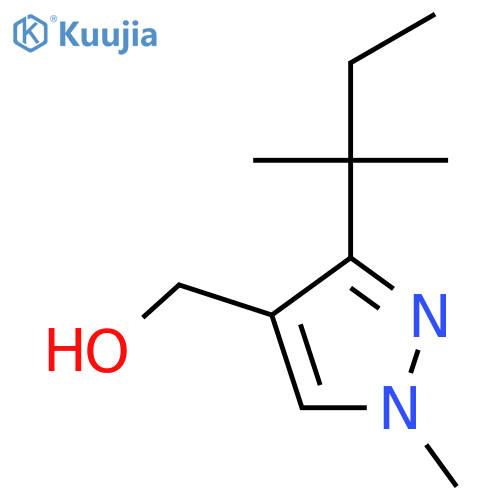 1-methyl-3-(2-methylbutan-2-yl)-1H-pyrazol-4-ylmethanol structure