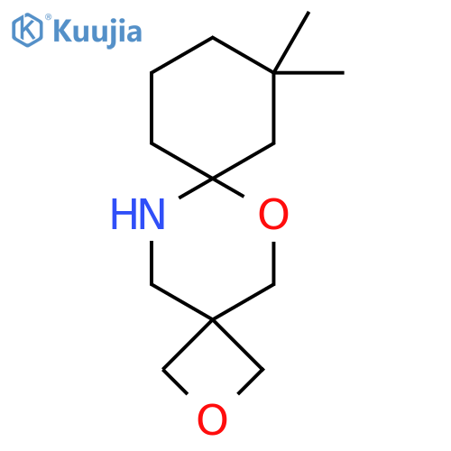 9,9-dimethyl-2,6-dioxa-13-azadispiro3.2.5^{7}.2^{4}tetradecane structure