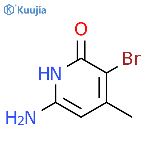 6-Amino-3-bromo-4-methyl-2(1H)-pyridinone structure