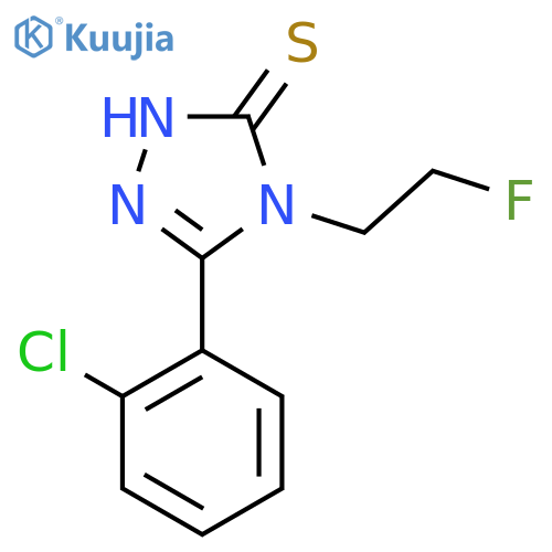 5-(2-chlorophenyl)-4-(2-fluoroethyl)-4H-1,2,4-triazole-3-thiol structure