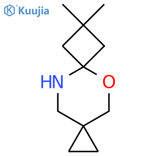 8,8-dimethyl-5-oxa-10-azadispiro2.2.3^{6}.2^{3}undecane structure