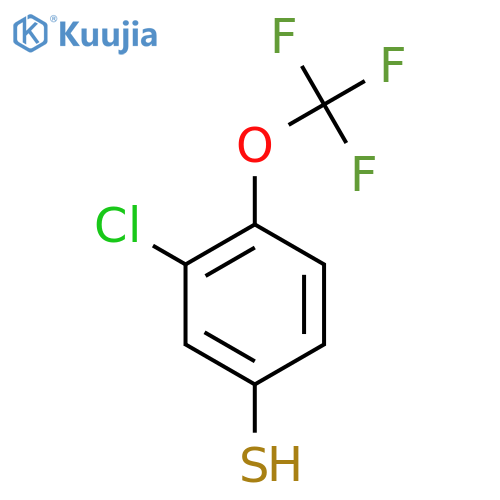 3-chloro-4-(trifluoromethoxy)benzene-1-thiol structure