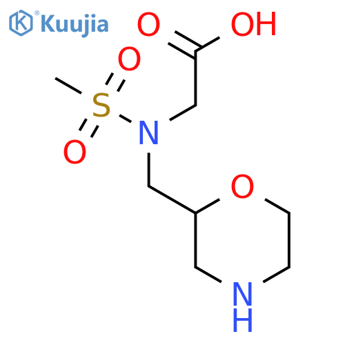 2-{N-(morpholin-2-yl)methylmethanesulfonamido}acetic acid structure