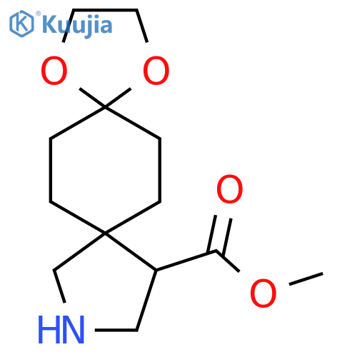 methyl 1,4-dioxa-10-azadispiro4.2.4^{8}.2^{5}tetradecane-12-carboxylate structure