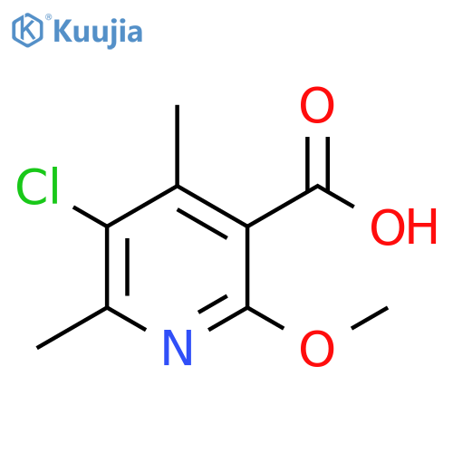 5-chloro-2-methoxy-4,6-dimethylpyridine-3-carboxylic acid structure