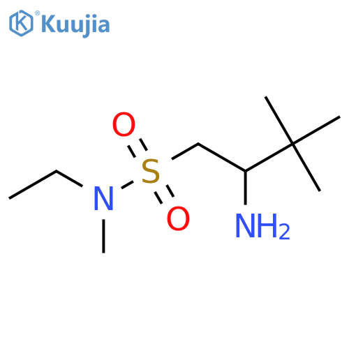 2-amino-N-ethyl-N,3,3-trimethylbutane-1-sulfonamide structure