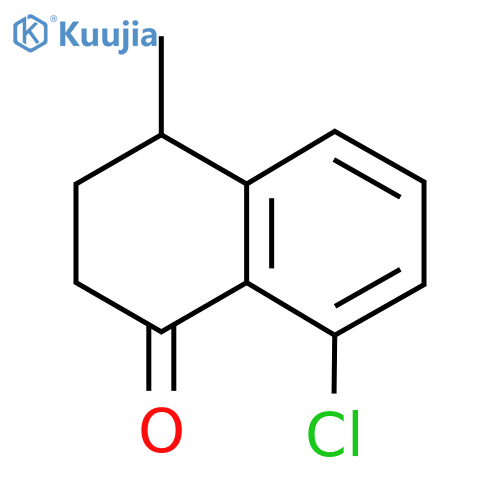 8-chloro-4-methyl-1,2,3,4-tetrahydronaphthalen-1-one structure