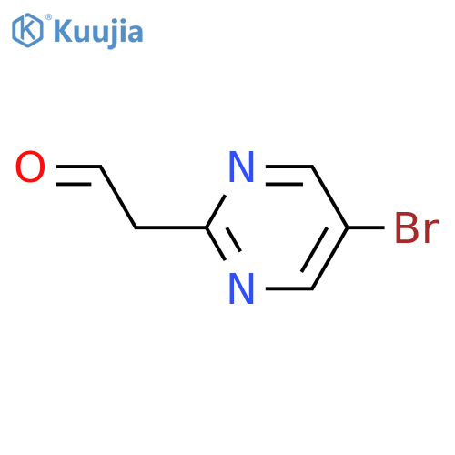 2-(5-bromopyrimidin-2-yl)acetaldehyde structure