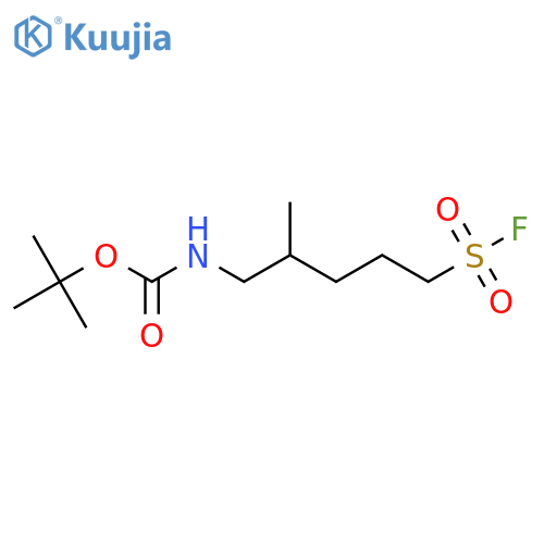 tert-butyl N-5-(fluorosulfonyl)-2-methylpentylcarbamate structure