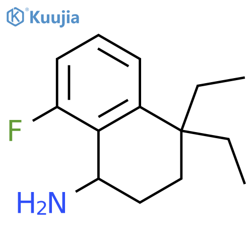 4,4-diethyl-8-fluoro-1,2,3,4-tetrahydronaphthalen-1-amine structure