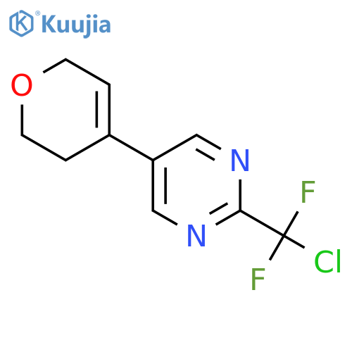 2-(chlorodifluoromethyl)-5-(3,6-dihydro-2H-pyran-4-yl)pyrimidine structure