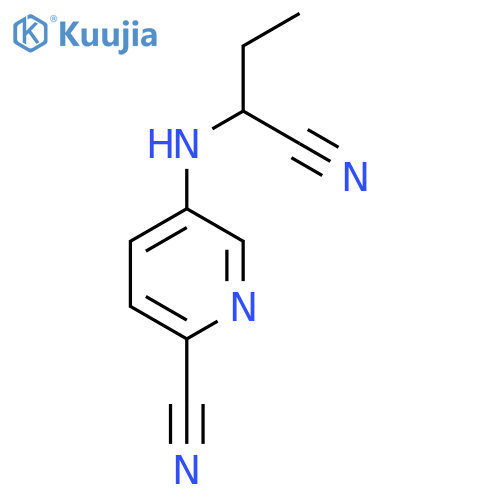 5-(1-cyanopropyl)aminopyridine-2-carbonitrile structure