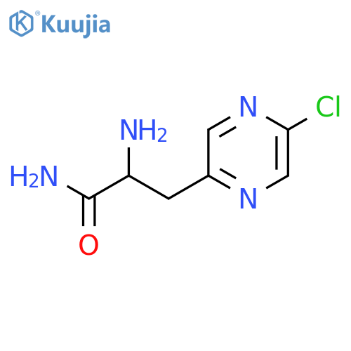 2-amino-3-(5-chloropyrazin-2-yl)propanamide structure
