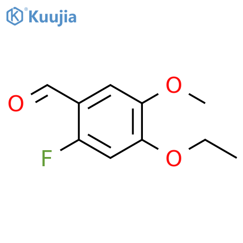 4-Ethoxy-2-fluoro-5-methoxybenzaldehyde structure