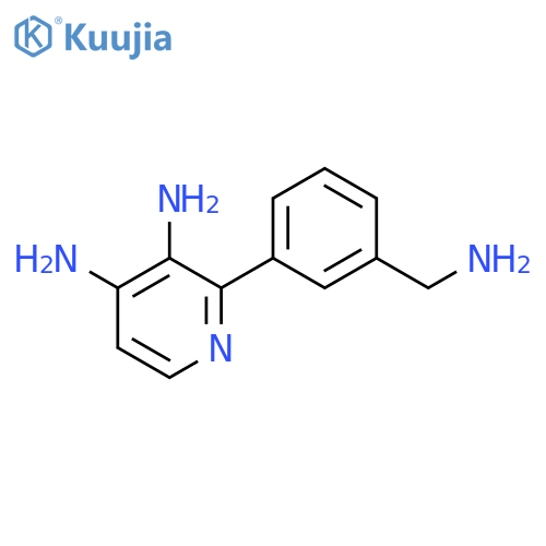2-3-(aminomethyl)phenylpyridine-3,4-diamine structure