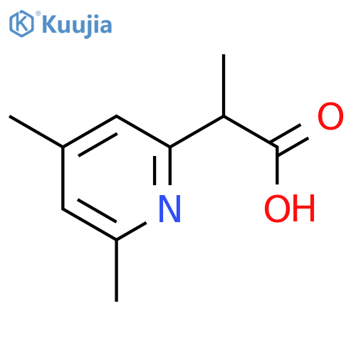 2-(4,6-dimethylpyridin-2-yl)propanoic acid structure