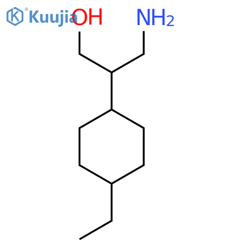 3-Amino-2-(4-ethylcyclohexyl)propan-1-ol structure