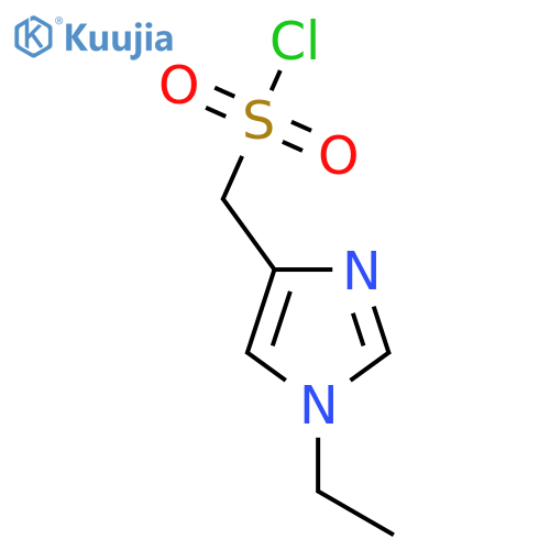 (1-ethyl-1H-imidazol-4-yl)methanesulfonyl chloride structure