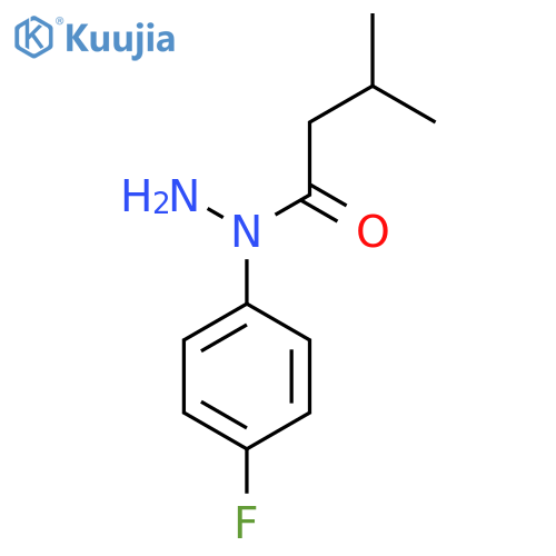 N-(4-fluorophenyl)-3-methylbutanehydrazide structure