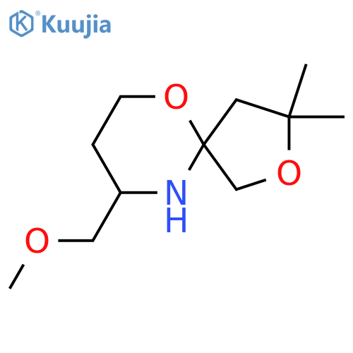 9-(methoxymethyl)-3,3-dimethyl-2,6-dioxa-10-azaspiro4.5decane structure