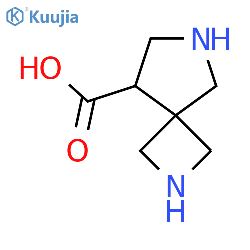 2,6-diazaspiro3.4octane-8-carboxylic acid structure