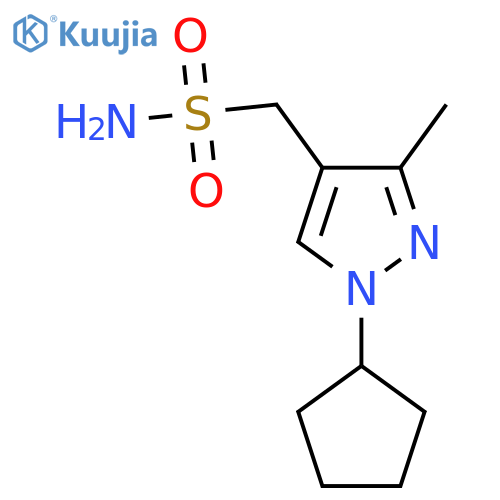 (1-cyclopentyl-3-methyl-1H-pyrazol-4-yl)methanesulfonamide structure