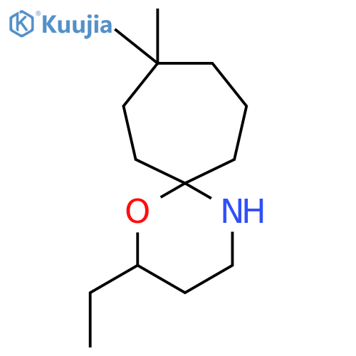2-ethyl-9,9-dimethyl-1-oxa-5-azaspiro5.6dodecane structure