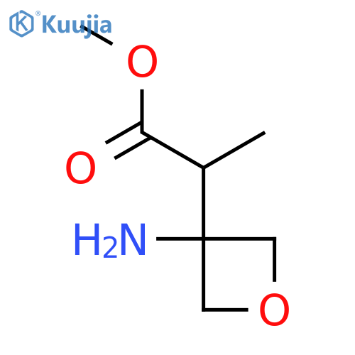 methyl 2-(3-aminooxetan-3-yl)propanoate structure