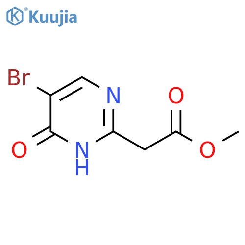 methyl 2-(5-bromo-4-hydroxypyrimidin-2-yl)acetate structure