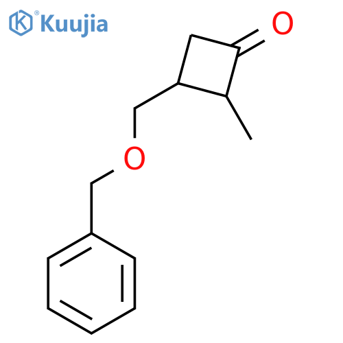 3-[(benzyloxy)methyl]-2-methylcyclobutan-1-one structure