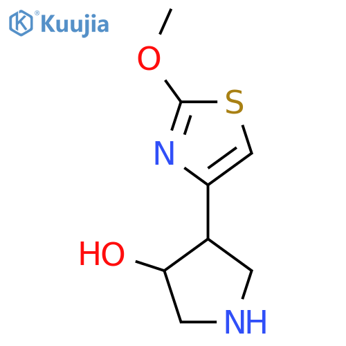 4-(2-methoxy-1,3-thiazol-4-yl)pyrrolidin-3-ol structure