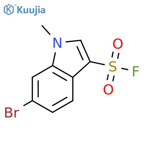 6-bromo-1-methyl-1H-indole-3-sulfonyl fluoride structure